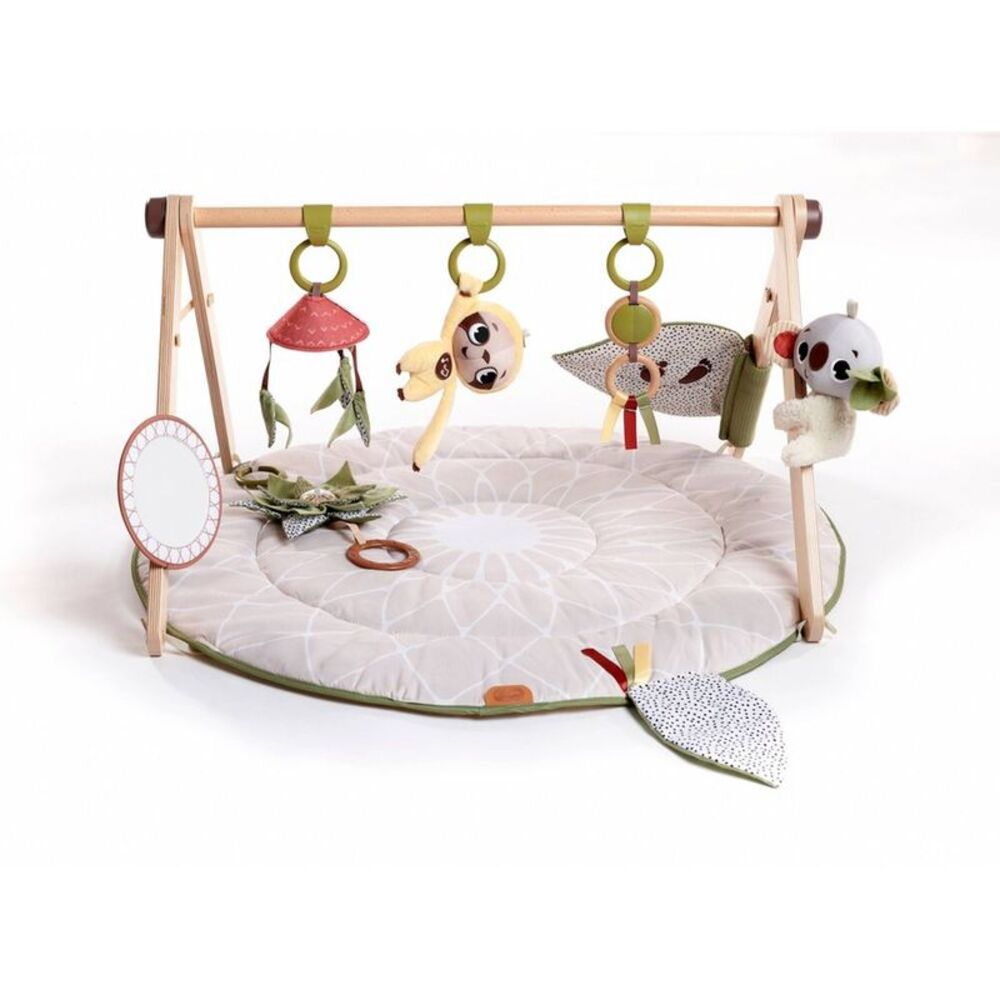 Boho Chic Luxe Developmental Baby Gymini: Cotton Character Pattern